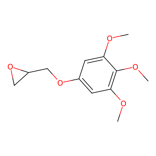 [(3,4,5-Trimethoxyphenoxy)methyl]oxirane structure