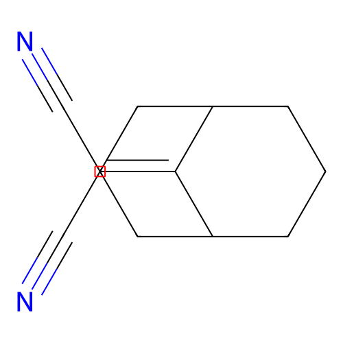 Propanedinitrile, bicyclo[3.3.1]non-9-ylidene- structure