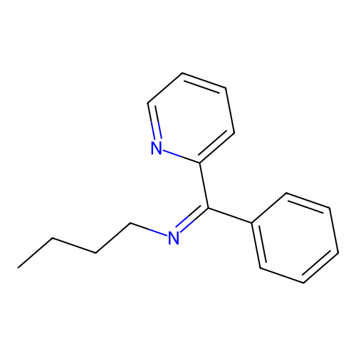 1-Butanamine, N-(phenyl-2-pyridinylmethylene)- structure