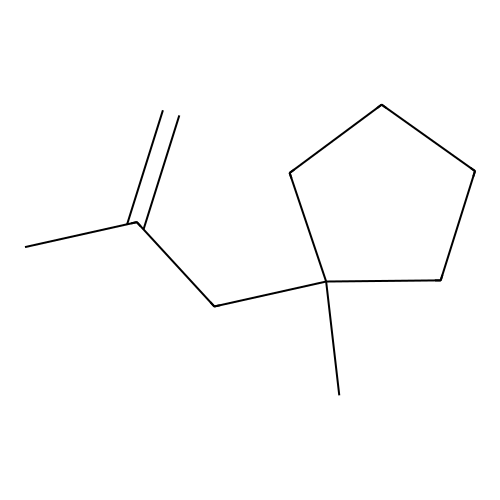 Cyclopentane, 1-methyl-1-(2-methyl-2-propenyl)- structure