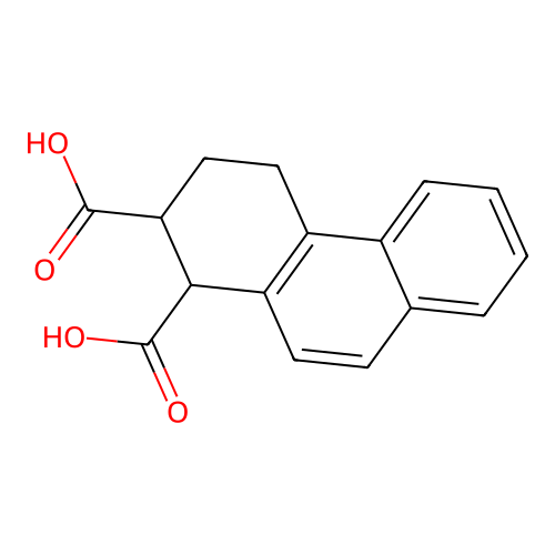 1,2-Phenanthrenedicarboxylic acid, 1,2,3,4-tetrahydro- structure