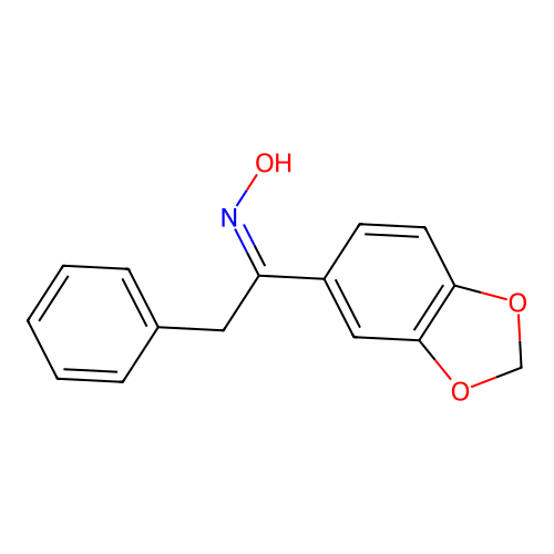 (NZ)-N-[1-(1,3-benzodioxol-5-yl)-2-phenylethylidene]hydroxylamine structure