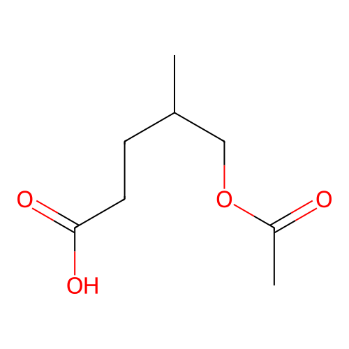 5-Acetoxy-4-methylpentanoic acid structure