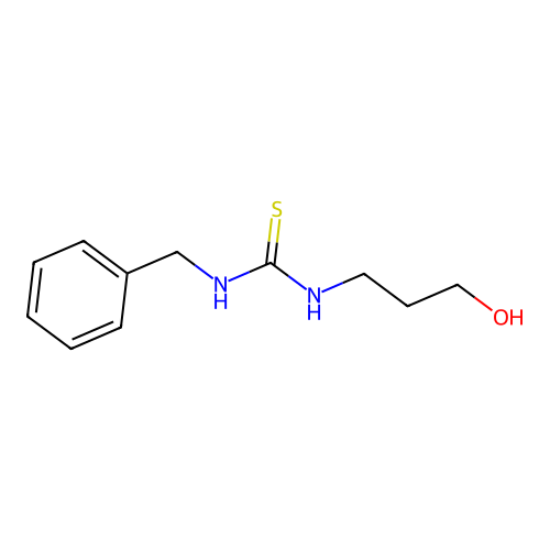 1-Benzyl-3-(3-hydroxypropyl)thiourea structure