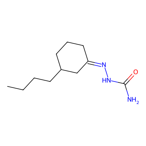 [(Z)-(3-butylcyclohexylidene)amino]urea structure