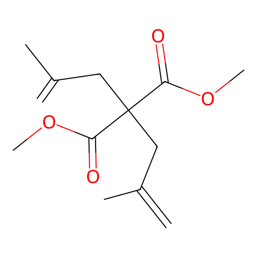 Propanedioic acid, bis(2-methyl-2-propenyl)-, dimethyl ester structure