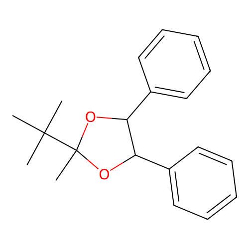 1,3-Dioxolane, 2-(1,1-dimethylethyl)-2-methyl-4,5-diphenyl- structure