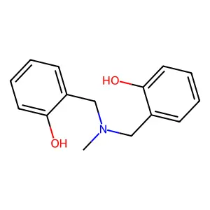 2-[[(2-Hydroxyphenyl)methylmethylamino]methyl]phenol structure