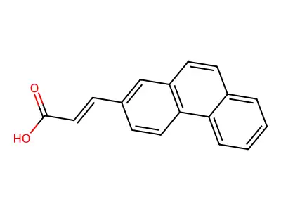 3-Phenanthren-2-ylprop-2-enoic acid structure