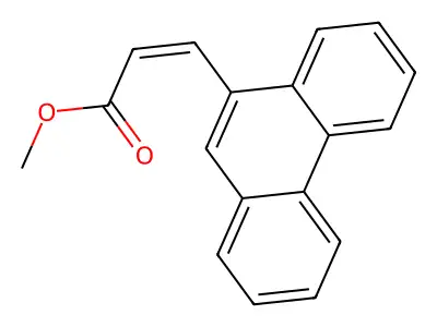 Methyl 3-phenanthren-9-ylprop-2-enoate structure