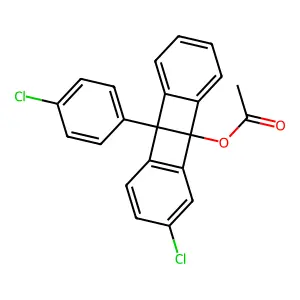 [4-Chloro-8-(4-chlorophenyl)-1-tetracyclo[6.6.0.02,7.09,14]tetradeca-2(7),3,5,9,11,13-hexaenyl] acetate structure