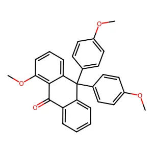 1-Methoxy-10,10-bis(4-methoxyphenyl)anthracen-9-one structure