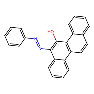 (6Z)-6-(2-Phenylhydrazinylidene)chrysen-5(6H)-one structure