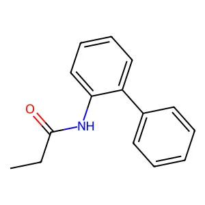 Propionanilide, o-phenyl- structure