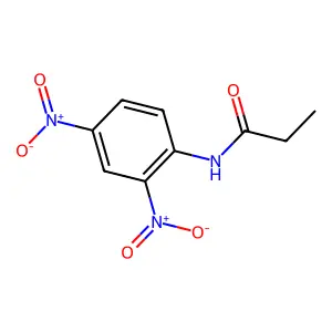 N-(2,4-dinitrophenyl)propanamide structure