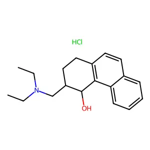 1,2,3,4-Tetrahydro-3-((diethylamino)methyl)-4-phenanthrenol hydrochloride structure