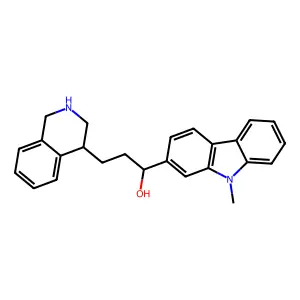 1-(9-Methylcarbazol-2-yl)-3-(1,2,3,4-tetrahydroisoquinolin-4-yl)propan-1-ol structure