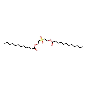 2-(2-Dodecanoyloxyethylsulfonyl)ethyl dodecanoate structure