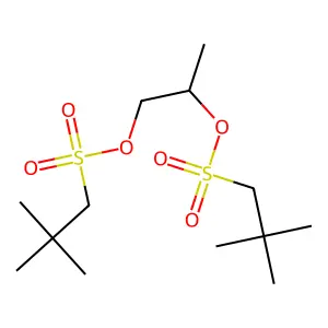 2-(2,2-Dimethylpropylsulfonyloxy)propyl 2,2-dimethylpropane-1-sulfonate structure