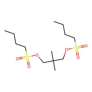 2,2-Dimethylpropane-1,3-diyl dibutane-1-sulfonate structure