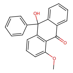 10-Hydroxy-1-methoxy-10-phenyl-anthracen-9-one structure