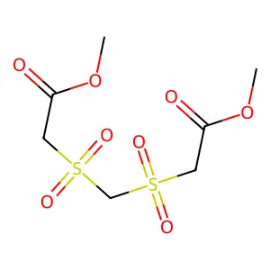 Dimethyl 2,2'-(methylenedisulfonyl)diacetate structure