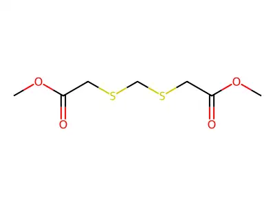 Methyl 2-[(2-methoxy-2-oxoethyl)sulfanylmethylsulfanyl]acetate structure
