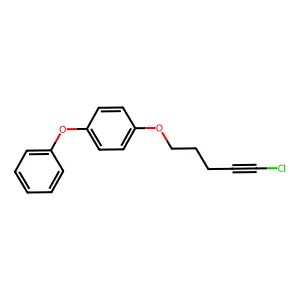 Benzene, 1-((5-chloro-4-pentynyl)oxy)-4-phenoxy- structure