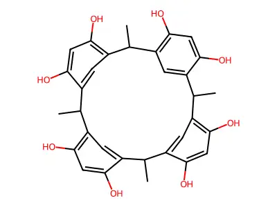C-Methylcalix(4)resorcinarene structure