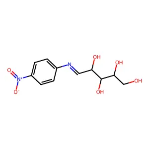 D-Ribosylamine, N-(4-nitrophenyl)- structure