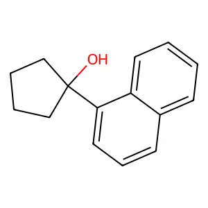 Cyclopentanol, 1-(1-naphthalenyl)- structure