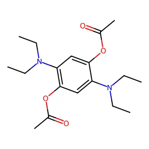 [4-Acetyloxy-2,5-bis(diethylamino)phenyl] acetate structure