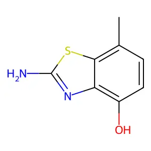 2-Amino-7-methyl-1,3-benzothiazol-4-ol structure