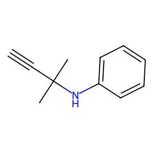 N-(2-Methylbut-3-yn-2-yl)aniline structure