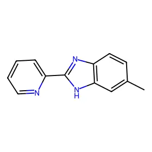 6-methyl-2-pyridin-2-yl-1H-benzimidazole structure