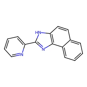 2-pyridin-2-yl-3H-benzo[e]benzimidazole structure