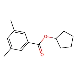 Cyclopentyl 3,5-dimethylbenzoate structure