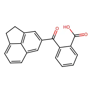 2-(1,2-Dihydroacenaphthylene-4-carbonyl)benzoic acid structure
