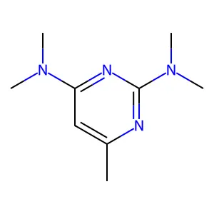 2,4-Bis(dimethylamino)-6-methylpyrimidine structure