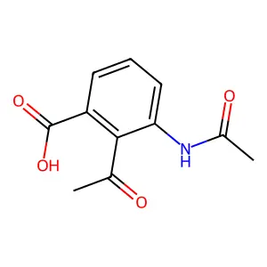 3-Acetamido-2-acetylbenzoic acid structure