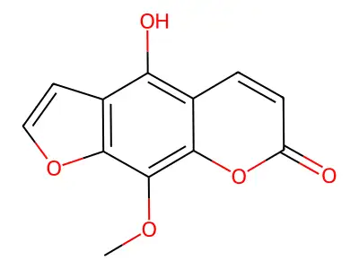 5-Hydroxy-8-methoxypsoralen structure