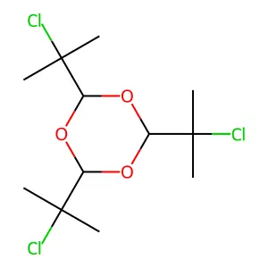 2,4,6-Tris(2-chloropropan-2-yl)-1,3,5-trioxane structure