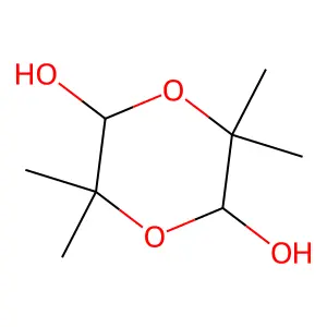 3,3,6,6-Tetramethyl-1,4-dioxane-2,5-diol structure