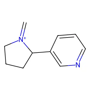 Pyrrolidinium, 1-(methylene-11C)-2-(3-pyridinyl)-, (S)- structure