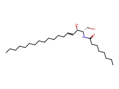 N-(1,3-二羟基十八碳-4-烯-2-基)辛酰胺 structure