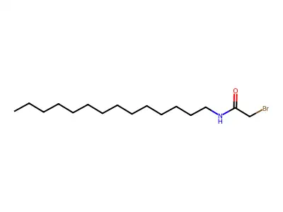 N-bromoacetyl-n-tetradecylamine structure
