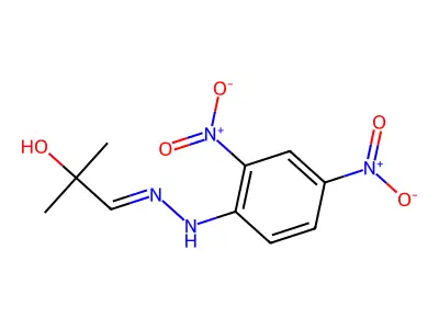 1-[(2,4-Dinitrophenyl)hydrazinylidene]-2-methylpropan-2-ol structure