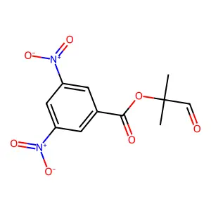 (2-Methyl-1-oxopropan-2-yl) 3,5-dinitrobenzoate structure