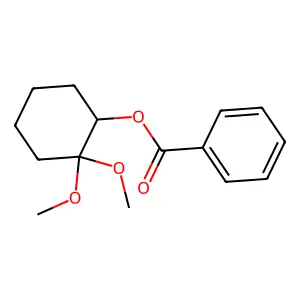 (2,2-Dimethoxycyclohexyl) benzoate structure
