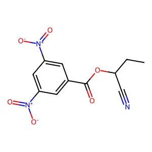 1-Cyanopropyl 3,5-dinitrobenzoate structure